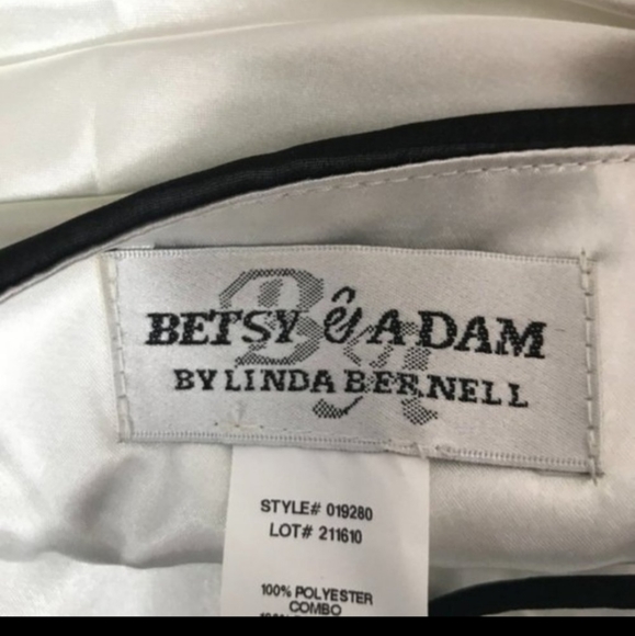 Betsey & Adam by Linda Bernell Mini Dress - Size 6 - Black Chiffon, Cocktail - Picture 6 of 9